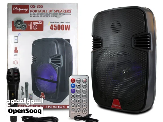 سماعه فخمه شنطه 15 انش شبك حديد مايك ويرليس ريموت مميز