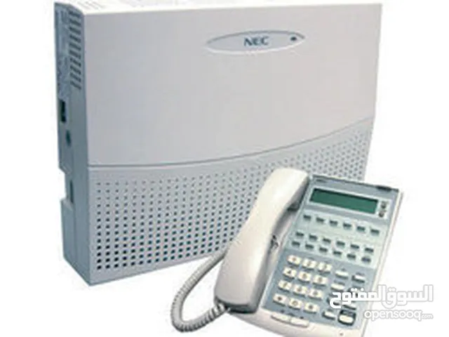 مقسم NEC المميز مع جهاز ماستر وثلاث أجهزة عادية للمكاتب شامل التركيب