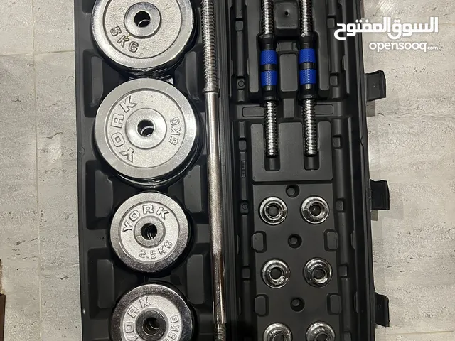 عدد (2) شنطة اوزان بدنابل وبار مرن + راك مرن