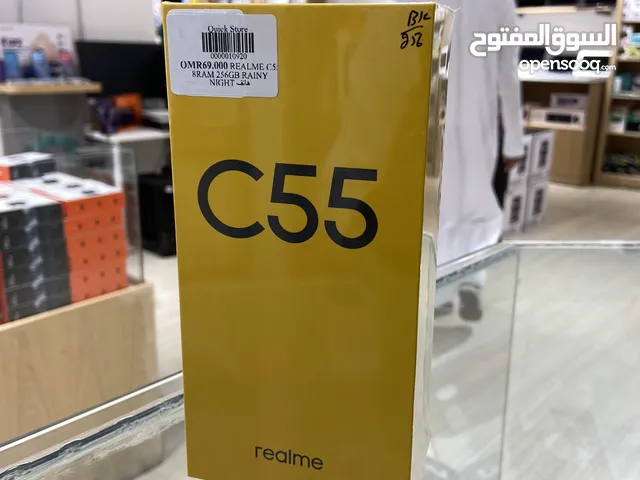 relme c55  8 ram  256 gb  الجهاز مواصفاته جدا ممتازه من الهواتف الاكثر مبيعا معنا