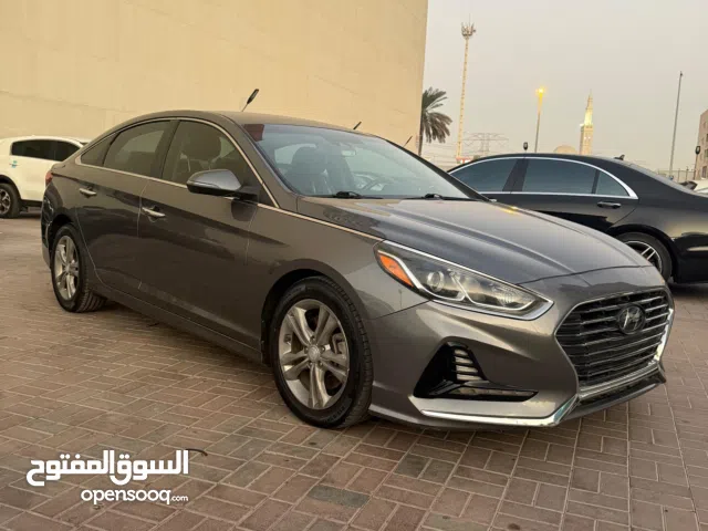 هيونداي سوناتا سبورت وارد أمريكي موديل 2018 تشغيل بصمة مثبت سرعة كاميرا خلفية تحكم في السكان جلد