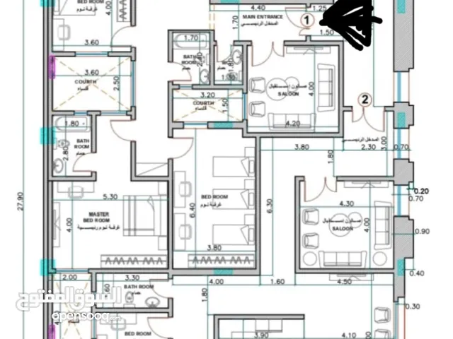 شقة ادارية مكتبيه او خدمية للشركــات