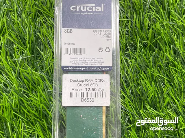 Crucial Desktop RAM DDR4-3200 8GB RAM CB8GU3200