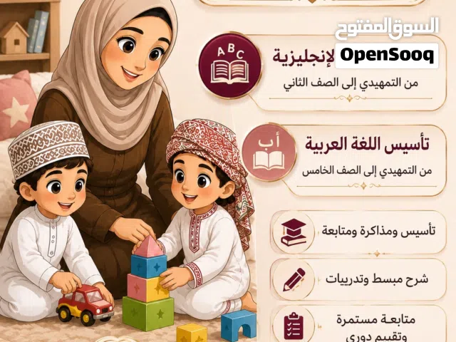 معلم اللغه العربيه والانجليزيه