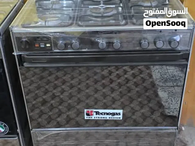 فرن تكنو قاز خمس عيون استيل نظيف جدا ايطالي