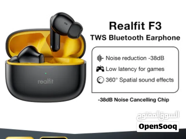 ايربود ماركة Realfit F3 ANC الاصلي