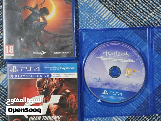 Like-New PS4 Games Bundle (Gran Turismo, Tomb Raider, Horizon) - Perfect Condition