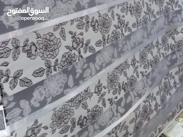 ستائر زيبرا تركي ثقيل طبقتين نقش + شفاف قياس العرض 1.20 متر قياس الارتفاع 2 متر