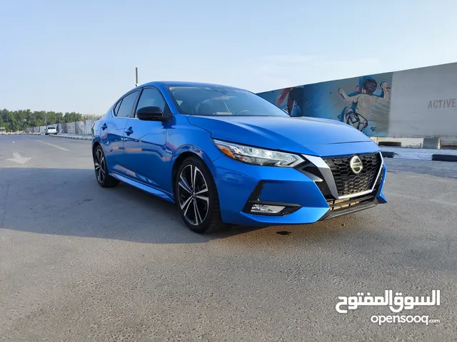 Nissan Sentra SR 2021 Blue in Great Conditions ! نيسان سنترا وارد أمريكي