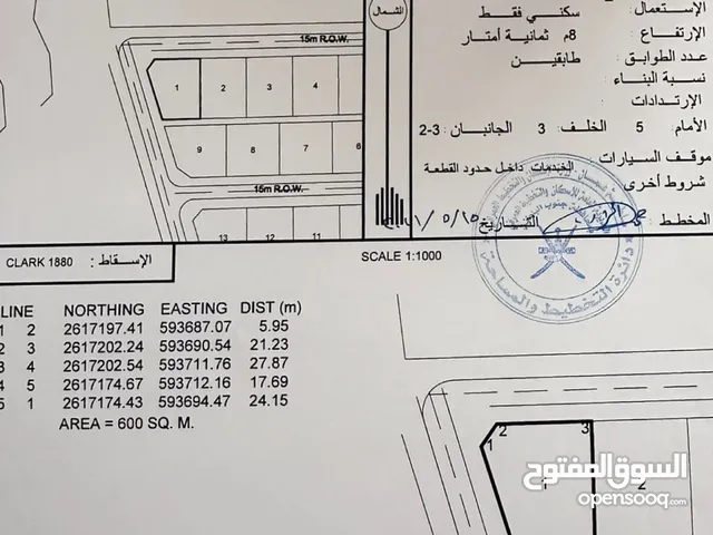 أرضين سكني شبك للبيع بركاء الهرم مباشر على شارع قار وسط المنازل والخدمات فرصة للشراء