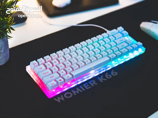 womier k66 65% white keyboard