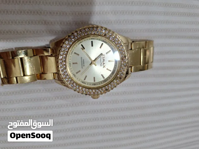 للبيع ساعه اوماكس شبه جديد اللون الذهبي عقارب