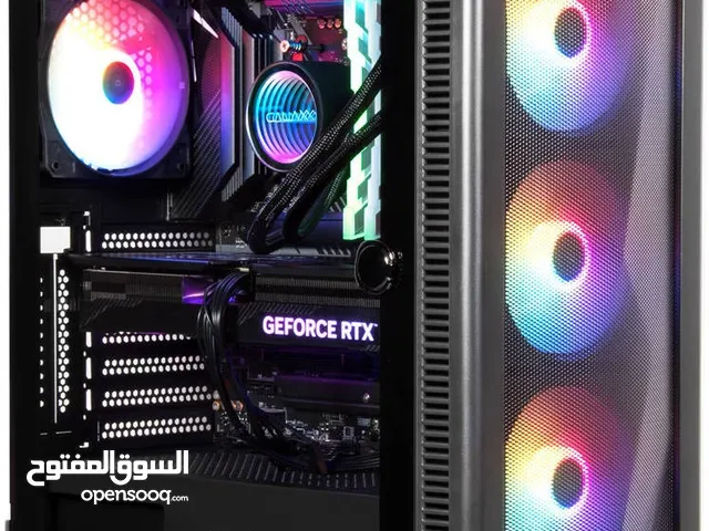 PC Gaming INTEL كومبيوتر العاب بي سي جهاز للعب ممتاز جدا مع طاوله بها اضاءه وكرسي وكيبورد وماوس