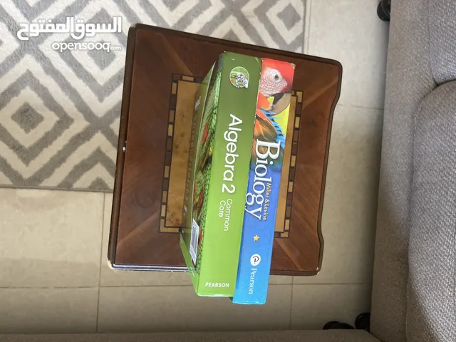 كتب منهج أمريكي للصف 9-12 SAT Algebra2+Biology Books