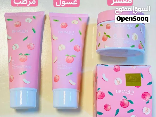 بوكس الخوخ الكوري من BIOAQUA  3 منتجات بعلبة وحدة  مقشر الخوخ   غسول الخوخ  كريم الخوخ