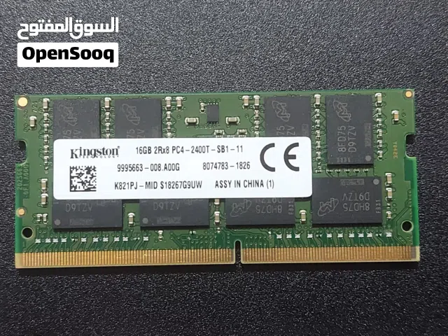 رامة 16 جيجا  DDR4  لابتوب وركيستيشن جديدة
