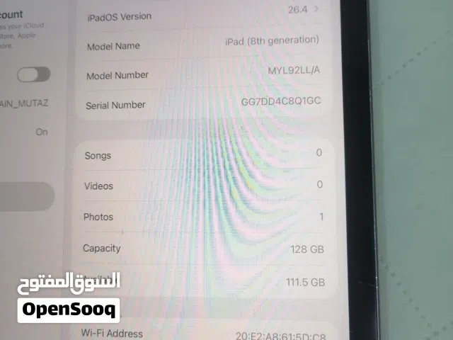 Apple iPad 8 128 GB in Aqaba