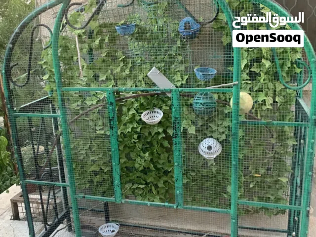 قفص ومطير عصافير بحاله جيده