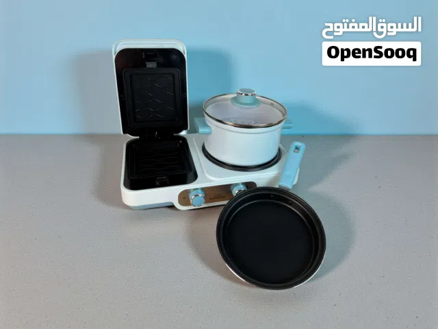 طباخ إفطار كهربائي متعدد الوظائف 3×1 – طبخ، شوي، تبخير