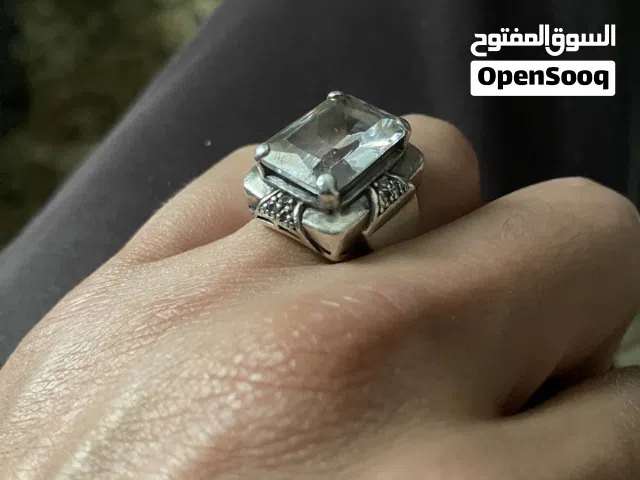 خاتم فضه وزنه 15 غرام