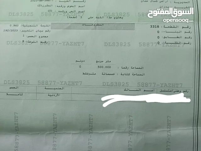قطعة ارض للبيع