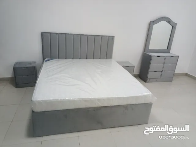 Bed with side table