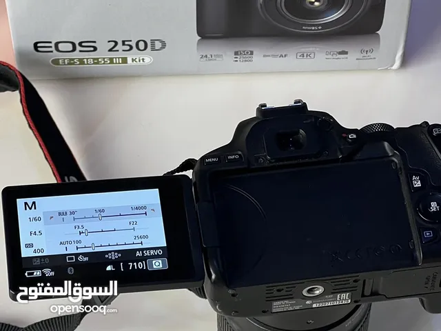 كاميرا كانون 250D الاحترافيه مع عدستين