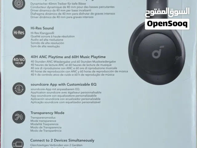 سماعات anker q20i  مستعمل بحاله الوكاله استعمال خفيف جدا