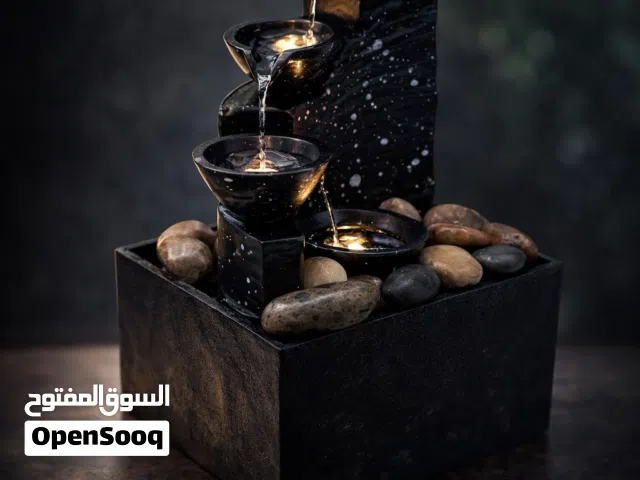 نافورة LED ديكورية مع أحجار للديكور - للاستخدام الداخلي