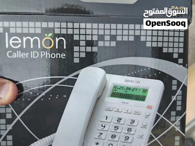 هاتف ارضى لون ابيض عدد اثنين جديد غير مستخدم