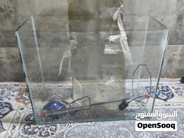 حوض سمك قياس 64×50×30 يجي ويا شمعه لد او ماطر هوا