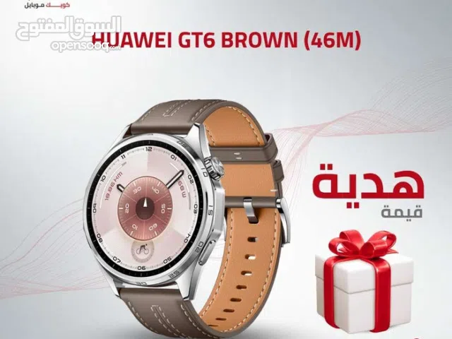 HUAWEI WATCH GT6 PRO ( 46M ) NEW /// ساعه هواوي جي تي 6 برو لون بني مقاس 46 ملي الجديد