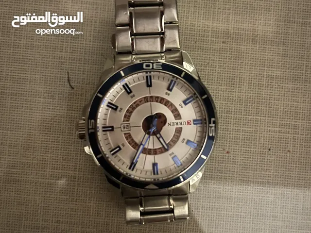 ساعه براند curren بسعر مغري إظافه الى سوارة فضه أصلي رجالي مع ختمها