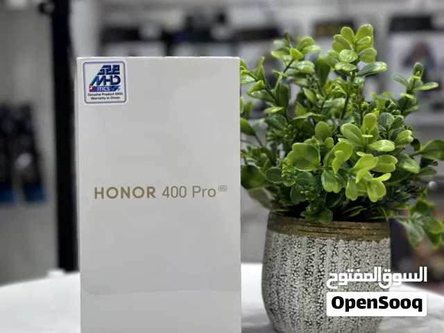 عرض خاص : honor 400 pro 512gb بالذاكرة العملاقة هاتف بمواصفات قوية جديد ضمان وكيل سنة و بأقل سعر