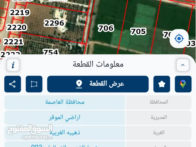 Farm Land for Sale in Amman Al-Dhuheibah Al-Gharbiyah