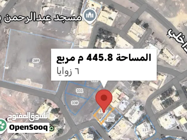 ارض سكني في ولاية بدبد قريبة مكتب الوالي ومنتزه بدبد
