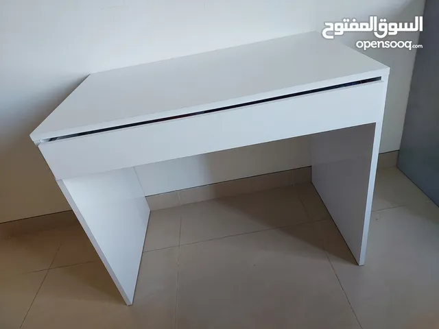 white desk