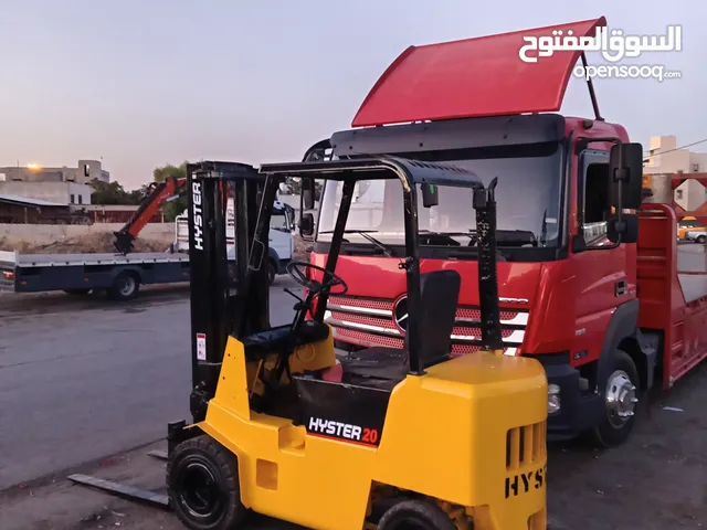 رافعات شوكية نوع هايستر ديزل حمولت 2طن جك وصط قير اتومتك بحاله الوكاله