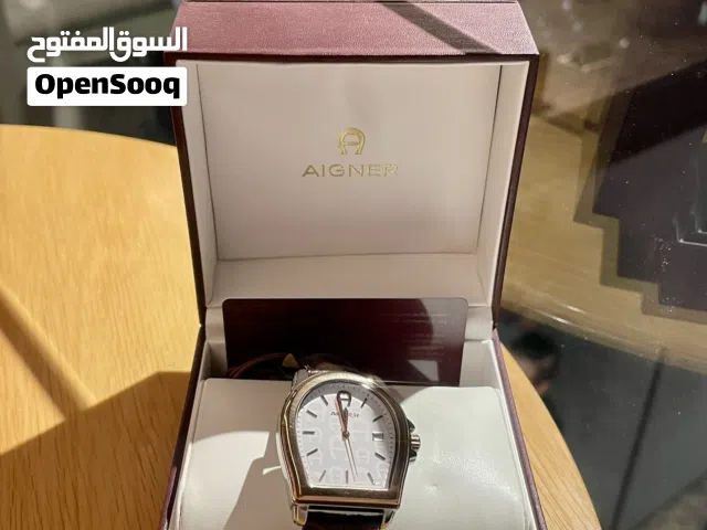 ساعة أجنر جلد رجالية جديدة New Aigner watch lather man