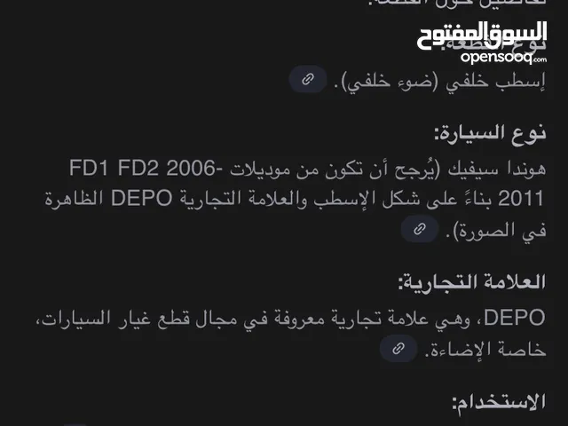 ليتات خلفيه هوندا شفيك 2006-2011