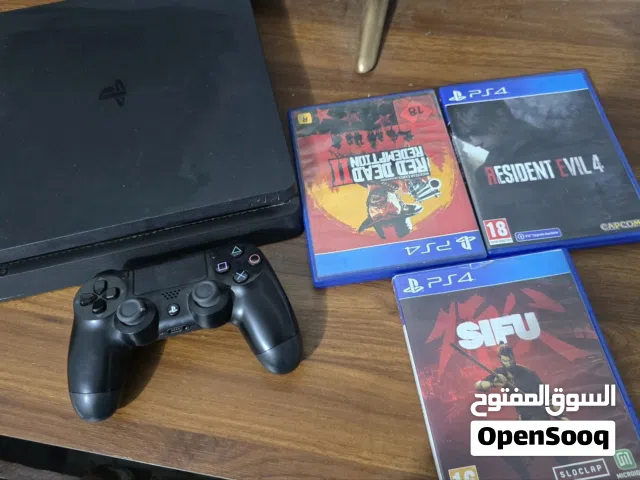 بلي ستيشن 4  slim سلم مستعمل نظيف جدا