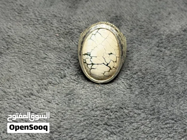 للبيع خواتم فضه احجار اصليه