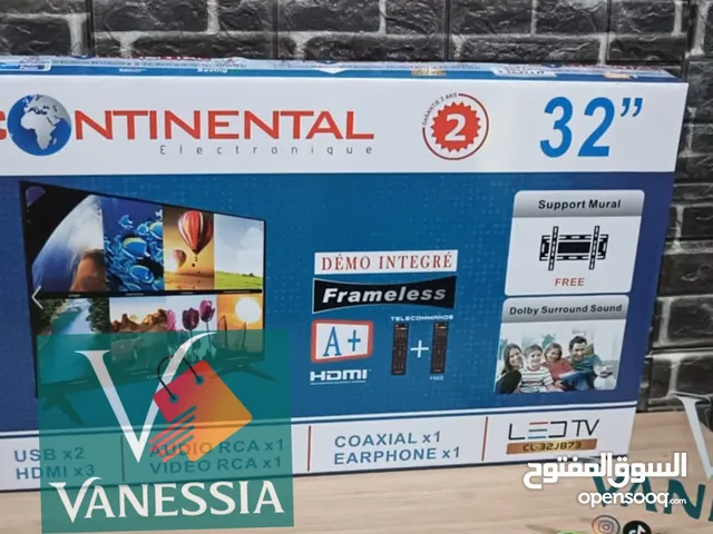TV 32p simple marque continental+démo intégrer+support