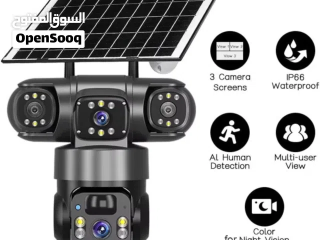 اربع كاميرات في كاميرا بالطاقة الشمسية و السيم كارد v380 pro solar    حاليا فقط 19.9ضمان 3 اشهر