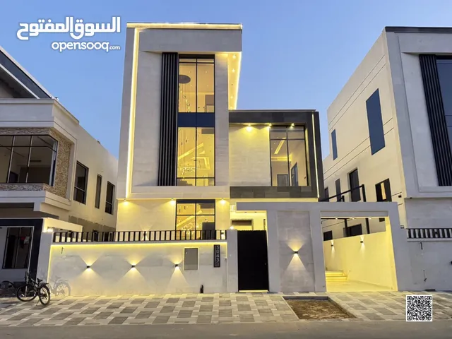 *Mفيلا 3 طوابق فاخرة للبيع بمنطقة الياسمين -عجمان -5 غرف ماستر -2 صالة -قريب من ش الشيخ محمد بن زايد