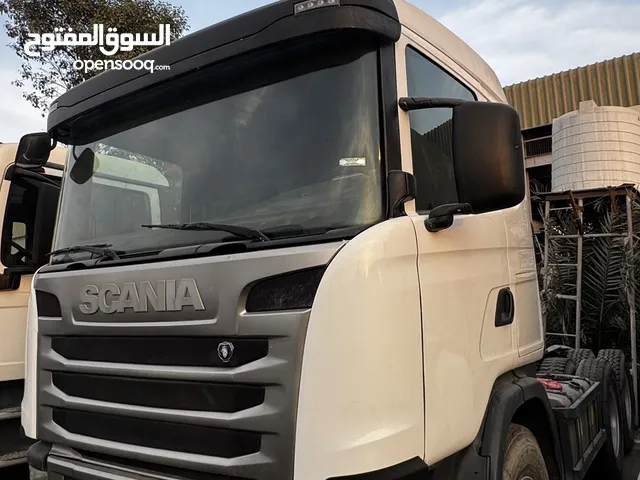 راس شاحنة سكانيه G460 سكس ويل خليجي مديل 2016 بحالة ممتازة جداً لدينا جميع انواع الشاحنات والمعدات