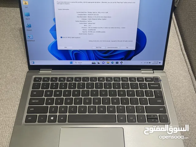Latitude 9420 Core i7 EVO 11th Generation Dell 8 CPU بمواصفات عالية وارد امريكي و M.2 NVme