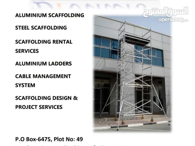 Aluminum scaffolding and ladders