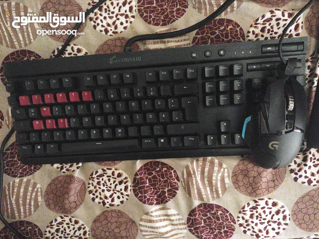 Corsair k70 vengeance + logitech g502 زي جديد 105$
