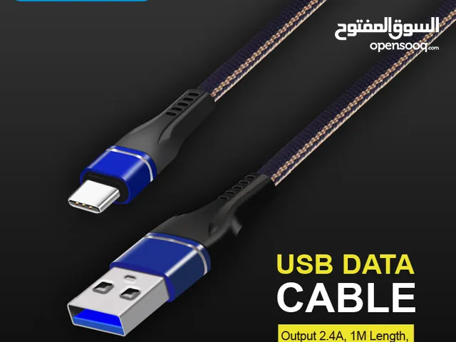 عدد 5 كيبل شحن 5 USB wire charger type C